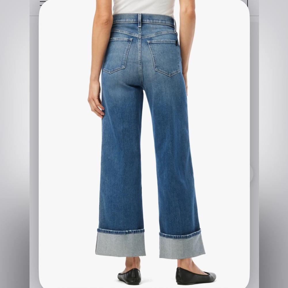 Joe’s wide leg cuffed Jean new 32 - Picture 3 of 9